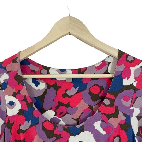 Boden 6 Jersey Dress Floral Stretch Short Sleeve Viscose Blend - Picture 6 of 10